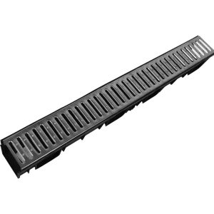 Канал пластиковый с оцинкованной решёткой 1000х115х95 мм