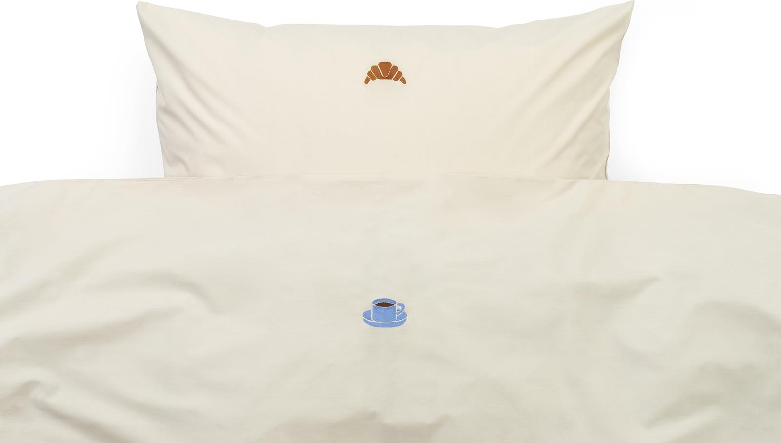 310501 Snooze Постельное белье 140x200 Lazy Morning Warm Grey Normann Copenhagen  - Вид №1