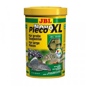 ПР0022176 Корм для рыб NovoPleco XL Водорослевые чипсы экстра-большого размера д/кольчужн.сомов,250мл JBL