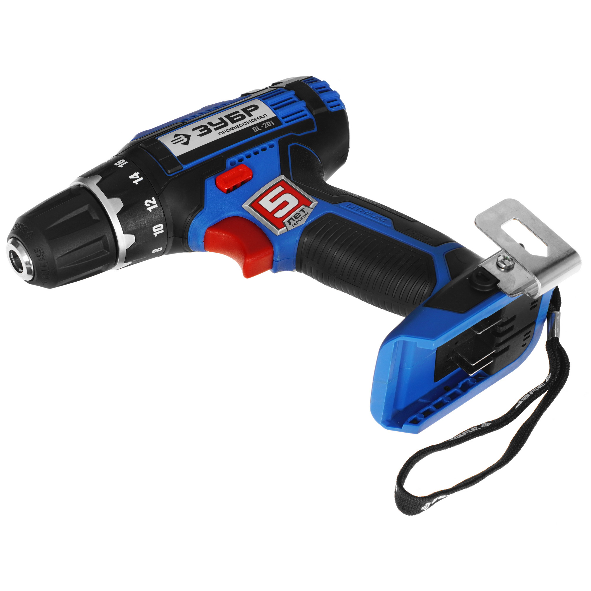 Дрель-шуруповерт Зубр DL-201 20V MAX PRO  , Без ЗУ, Без АКБ 9939276 STDN-0013235 - Вид №4