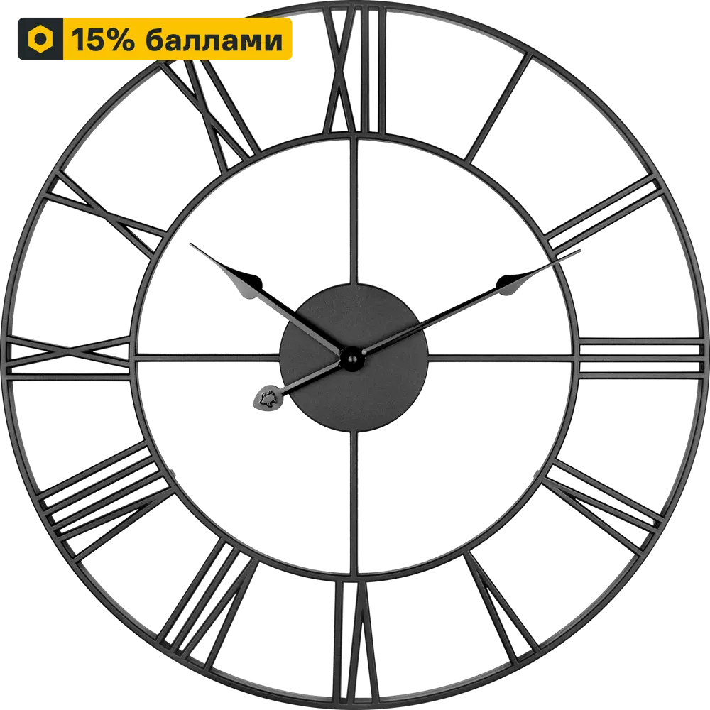 TROYKATIME Настенные часы Лофт черные 45 см 83385587 NEW SEVENTIES STLM-0040691