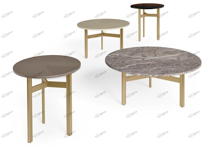 Barnini Oseo Круглый журнальный столик из мрамора Richmond upon thames Rc195-rc196-rc198