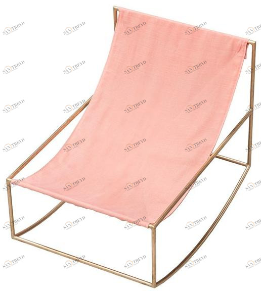 valerie_objects Кресло-качалка из латуни с подлокотниками  V9015021 