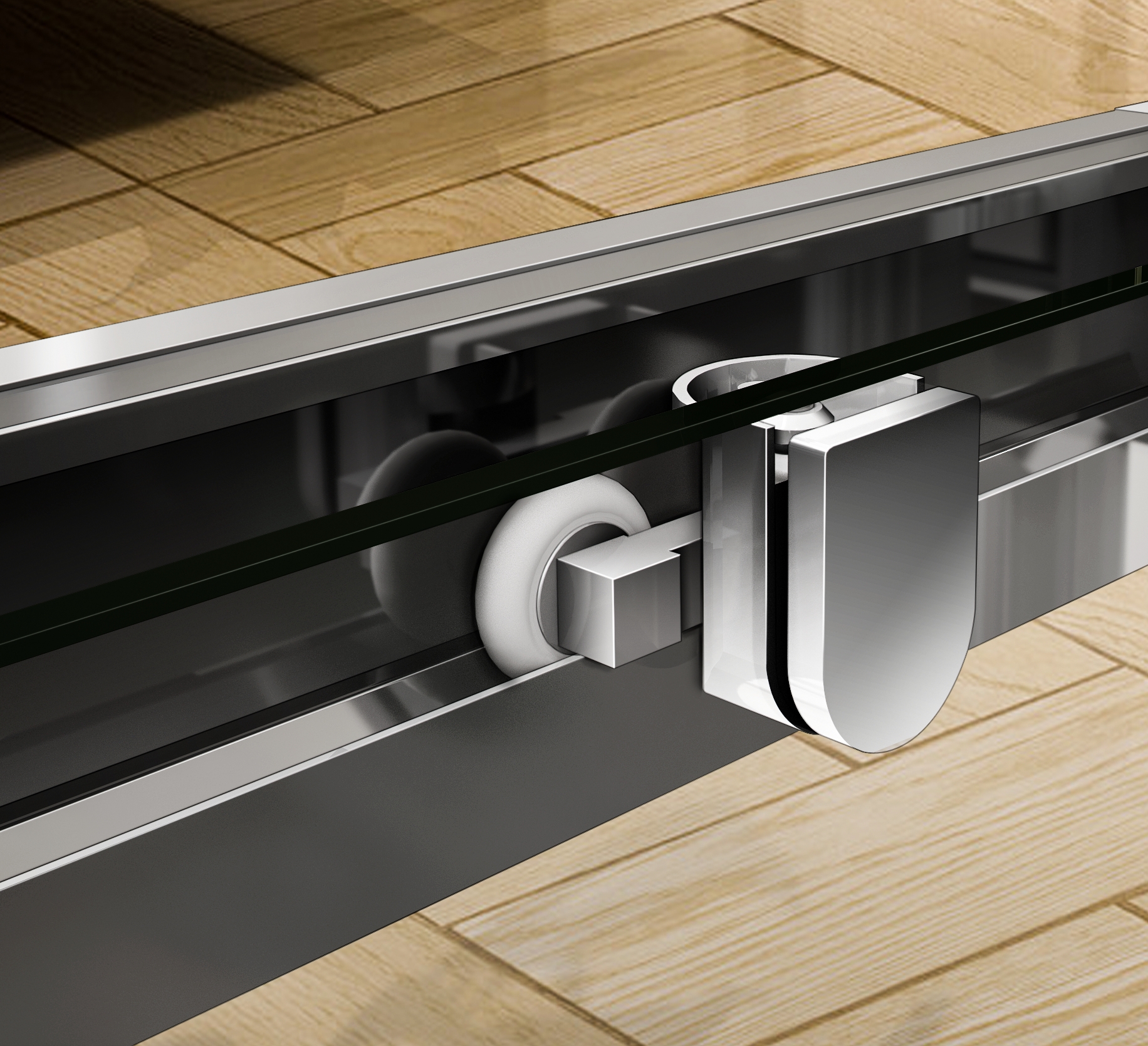 Душевая дверь в нишу CEZARES PRATICO-BF-1-120-C-Cr - Вид №2