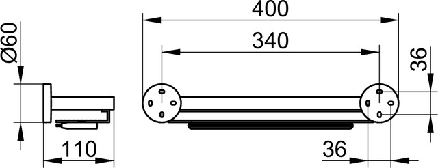 19059010000 Полочка для душа KEUCO Edition 90 - Вид №2