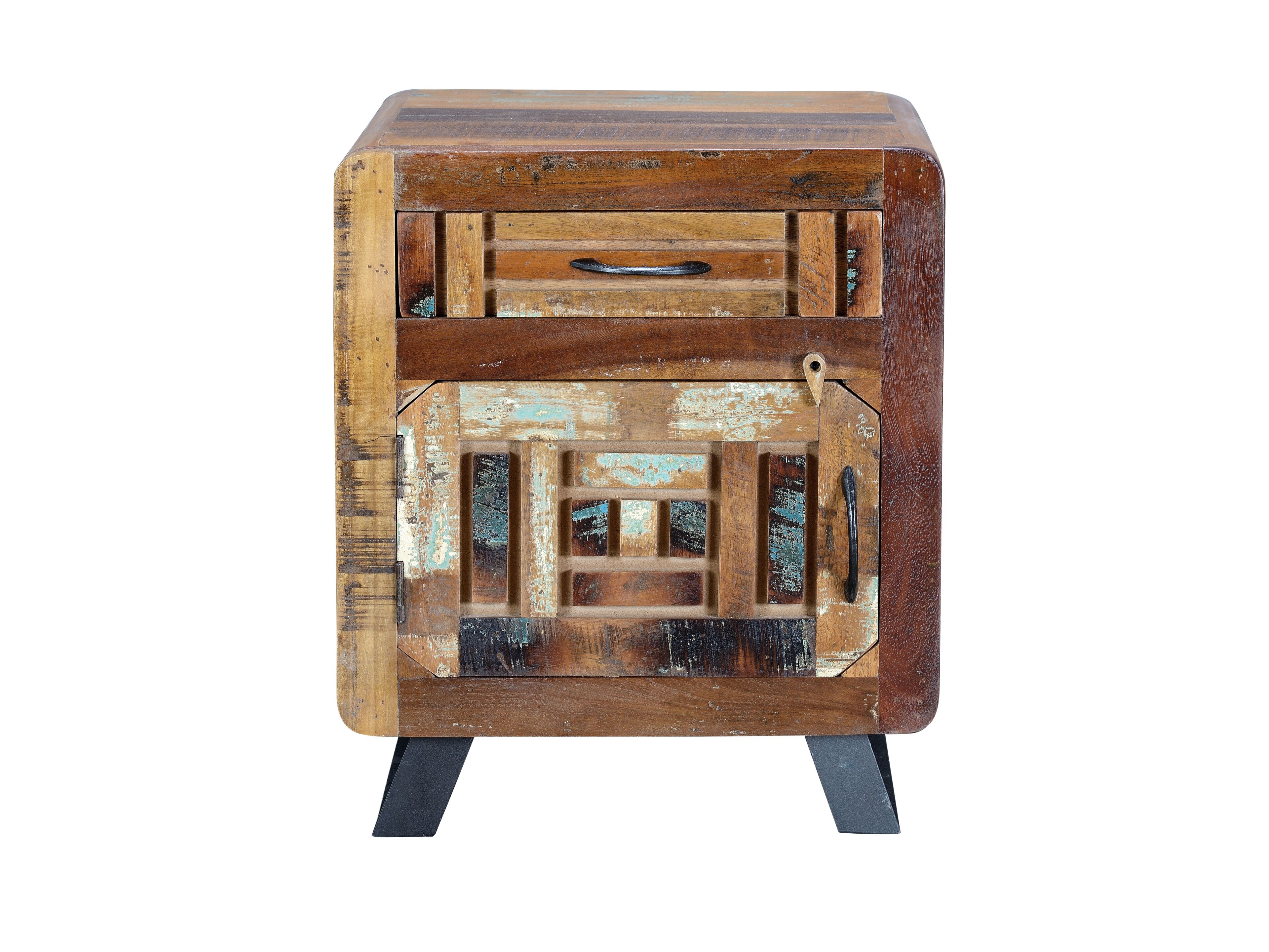 Деревянная прямоугольная тумбочка с ящиками Giner y Colomer Хайдарабад ARCH-00058200