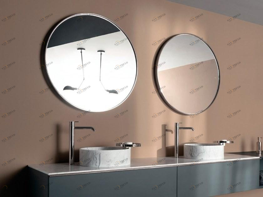 INBANI Круглое зеркало с настенной рамой Giro sun-id-1452890