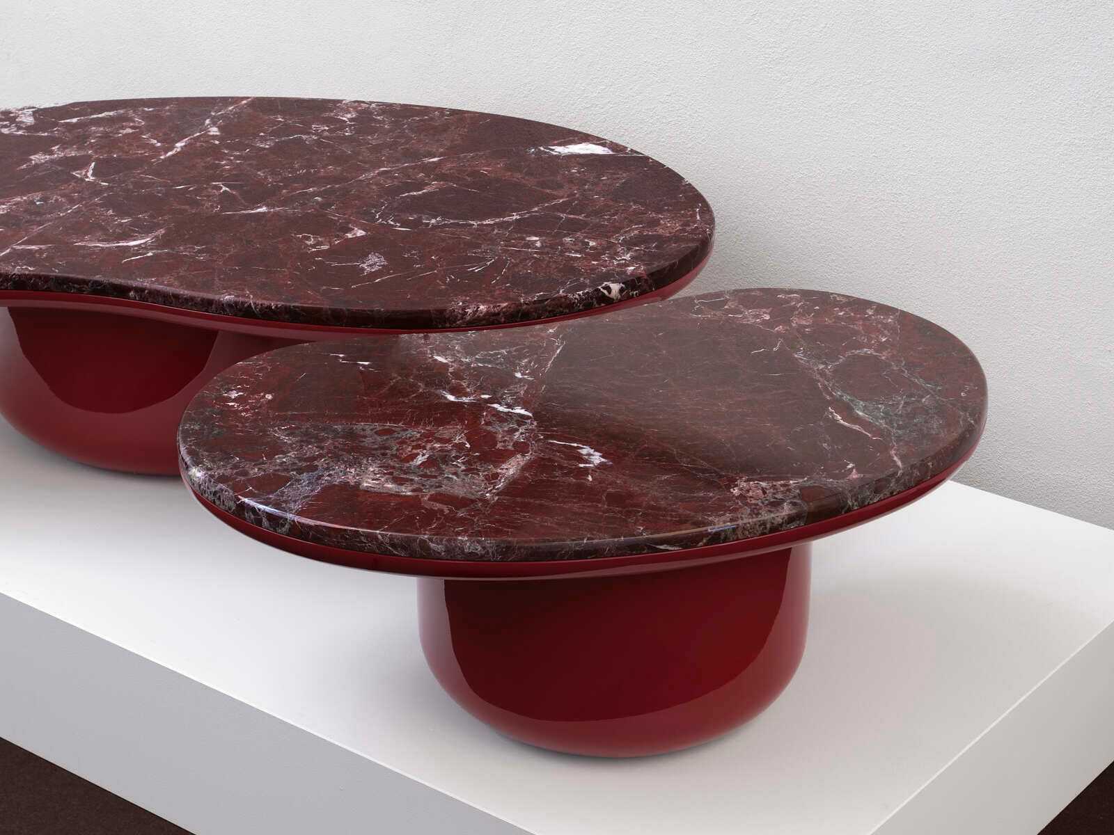 Низкий мраморный журнальный столик Secolo озера ARCH-00140027 - Вид №5