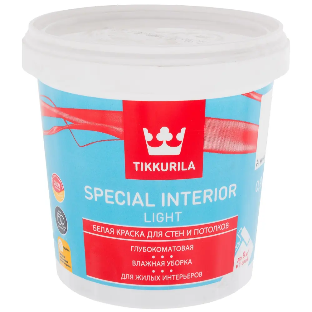 Краска Tikkurila Special Interior Light база A 0.9 л STLM-2079689