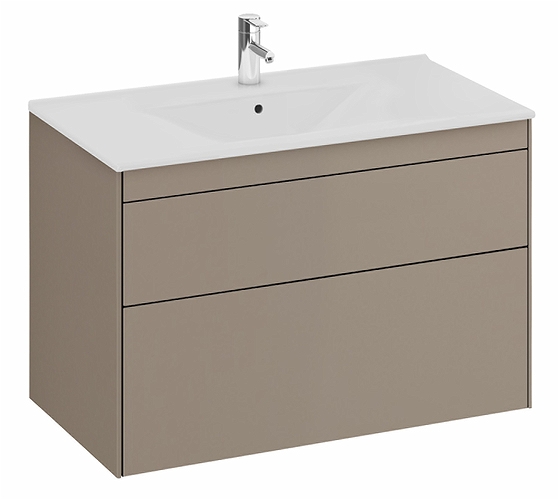 47445 Напольный шкаф IFO Sense для тонкой умывальника с двумя ящиками, Ш = 900 мм, Ш1 = 910 мм, белый - Вид №10