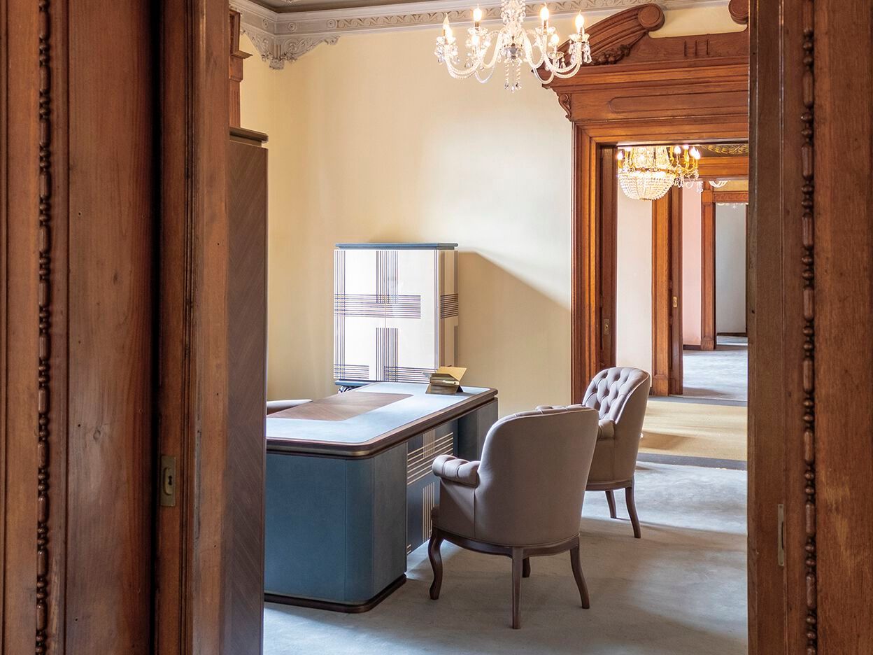 Кожаное кресло с подлокотниками Bellotti Ezio Charming ARCH-00131319 - Вид №3