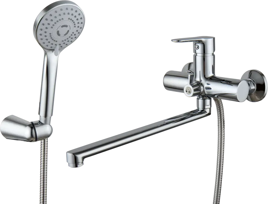 Sensea Nory — универсальный смеситель для ванны с длинным поворотным изливом 14251257