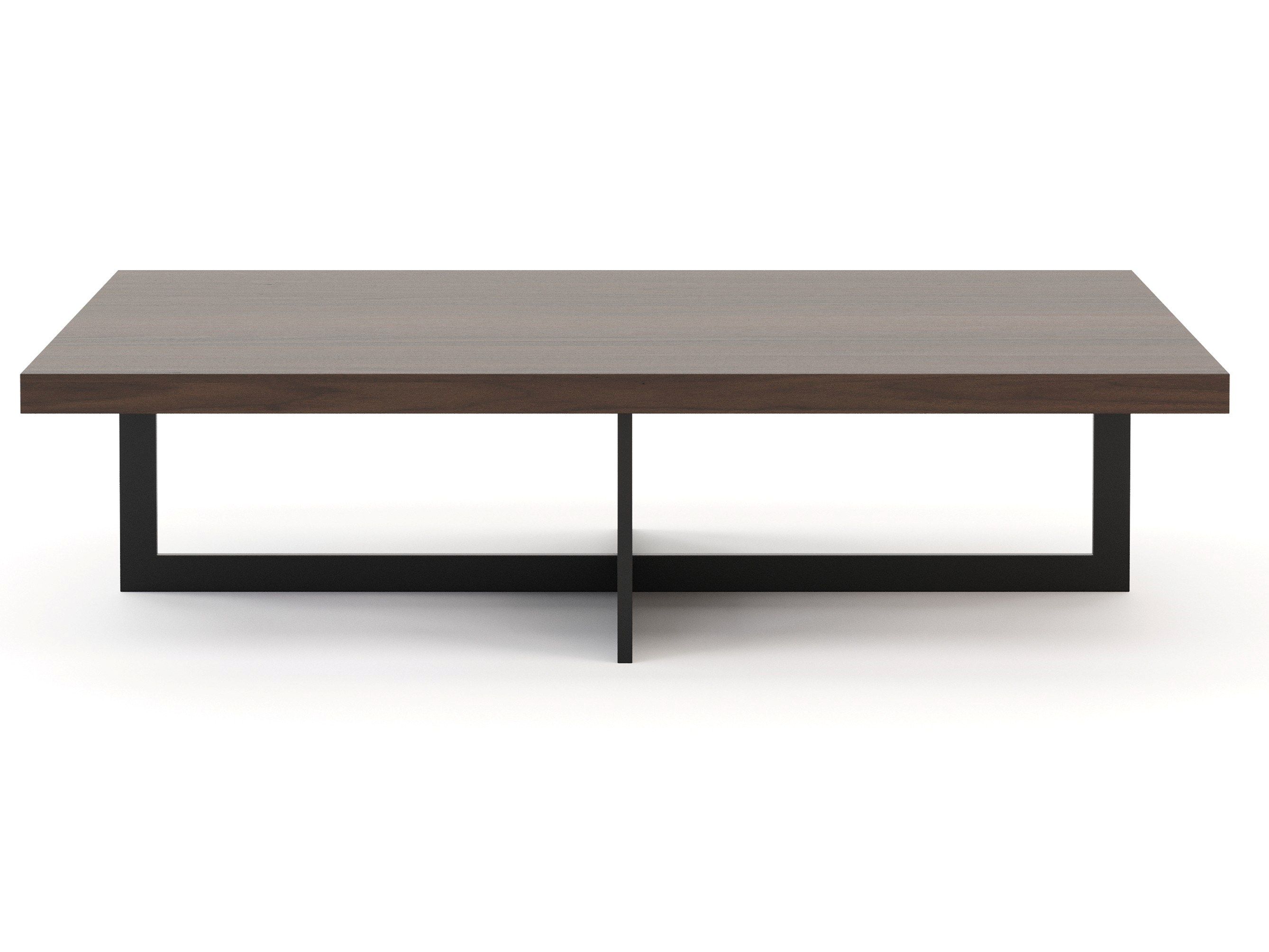 Прямоугольный низкий журнальный столик из грецкого ореха Stylish Club Slender ARCH-00089916 - Вид №1