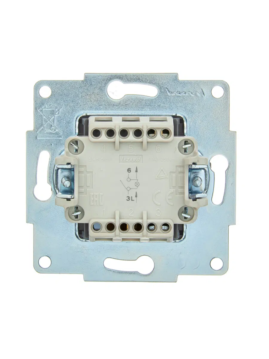 ASTI Выключатель с подсветкой крем, механизм LEZARD 7081-0388-111 - Вид №1