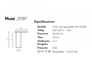 033281 Настольная лампа Aromas del Campo Muse