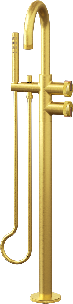 E-11554-R1BB-L1BRG-BAU Смеситель напольный отдельностоящий (внешняя часть) GRAFF MOD+