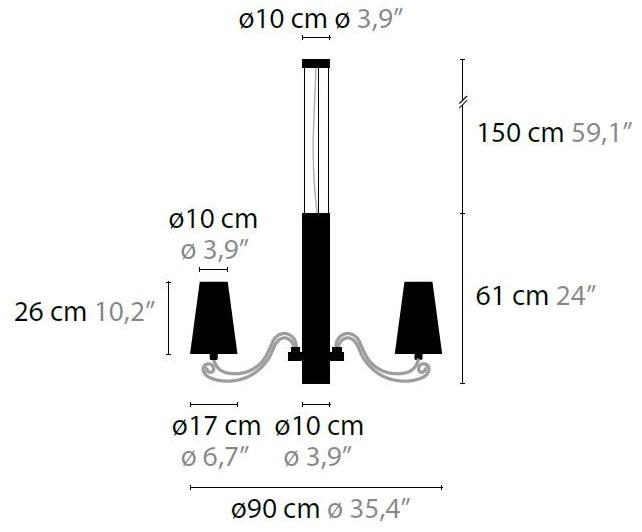 ILFARI Хрустальная люстра прямого и отраженного света Arabian pearls 10110 - Вид №1
