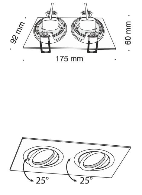 С порошковым покрытием из алюминия с несколькими утопленными прожекторами Maytoni Atom ARCH-00149174 - Вид №5