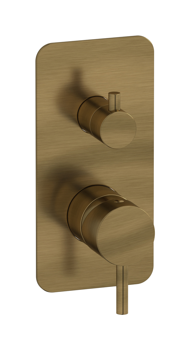 Встроенный смеситель для душа с двухходовым дивертером WE ARE IB mt310mb Modern Bronze MilanoTorino 