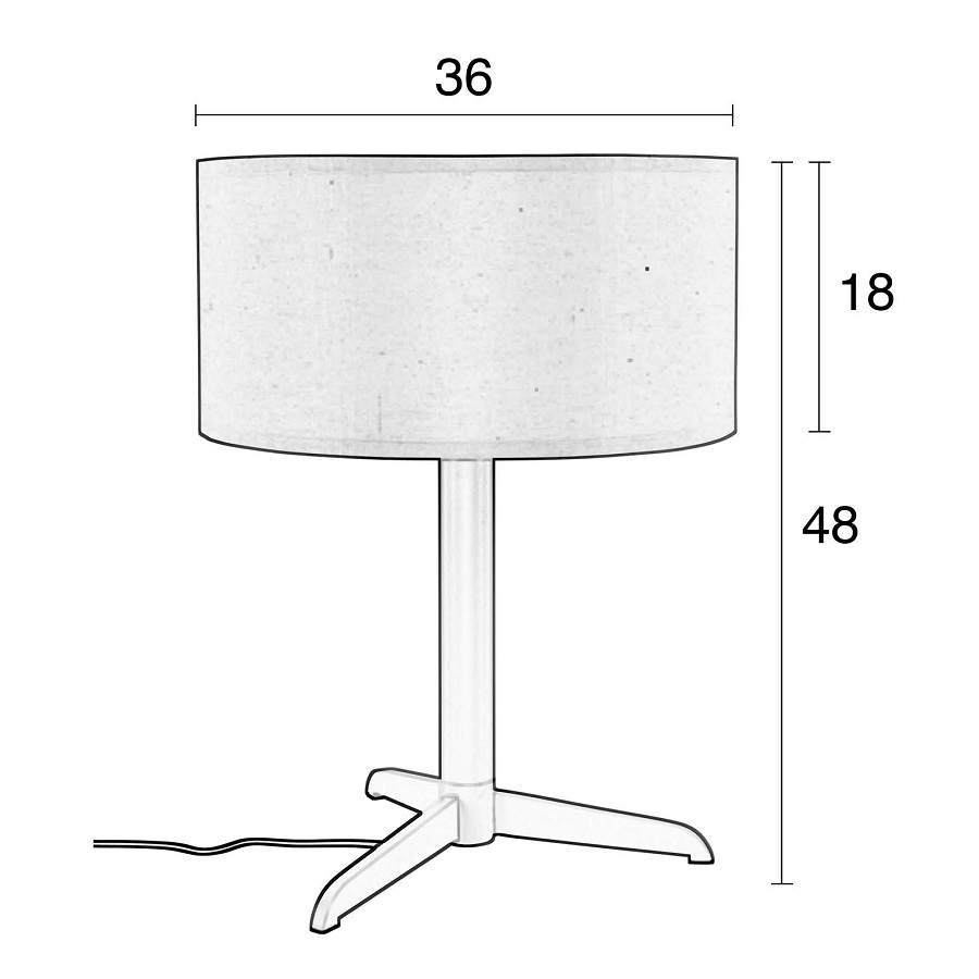 Лампа настольная Shelby, белая Zuiver 5200050 - Вид №7