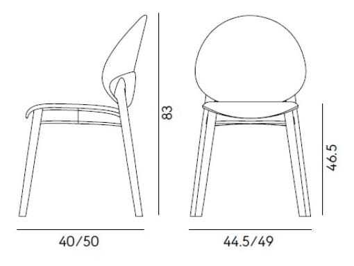 Мягкий стул из ясеня Billiani Fleuron ARCH-00105496 - Вид №12