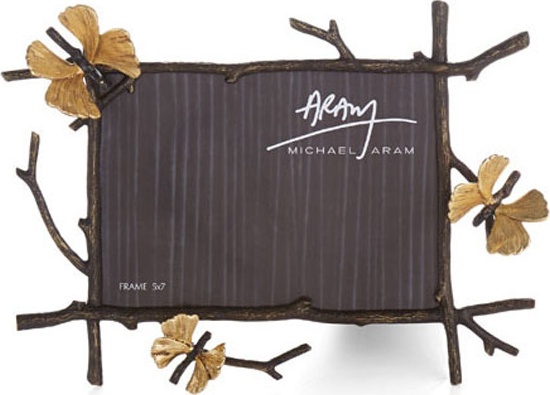 10583993 Michael Aram Рамка для фото Michael Aram Бабочки гинкго 13х18см, сталь нержавеющая Сталь нержавеющая 