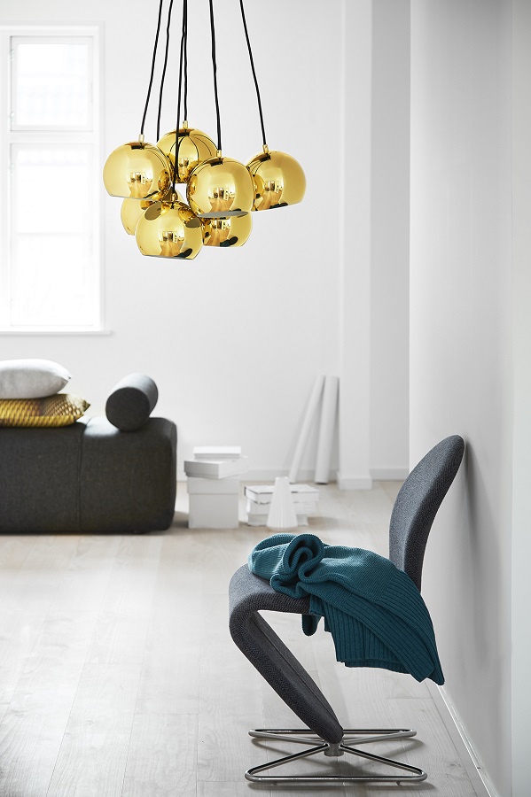 Люстра Ball, 7 плафонов, темный хром в глянце Frandsen 14239205001 - Вид №1