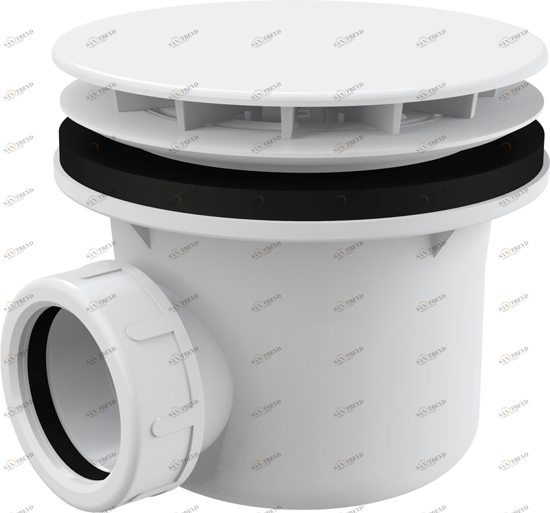 Сифон для душевого поддонa, белый ALCAPLAST A49B