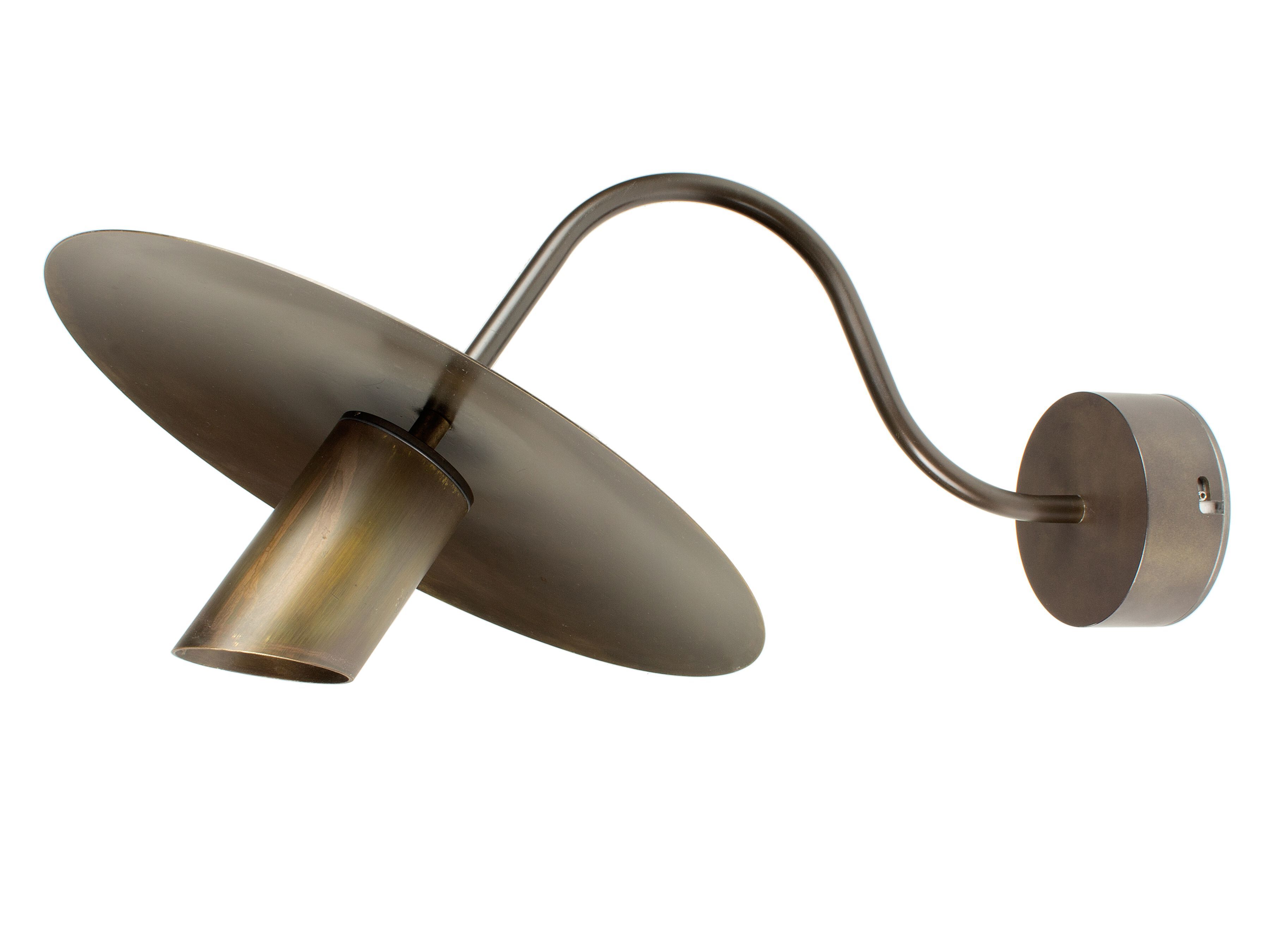 Латунная светодиодная наружная настенная лампа Renzo Serafini блюдце ARCH-00069303 - Вид №3