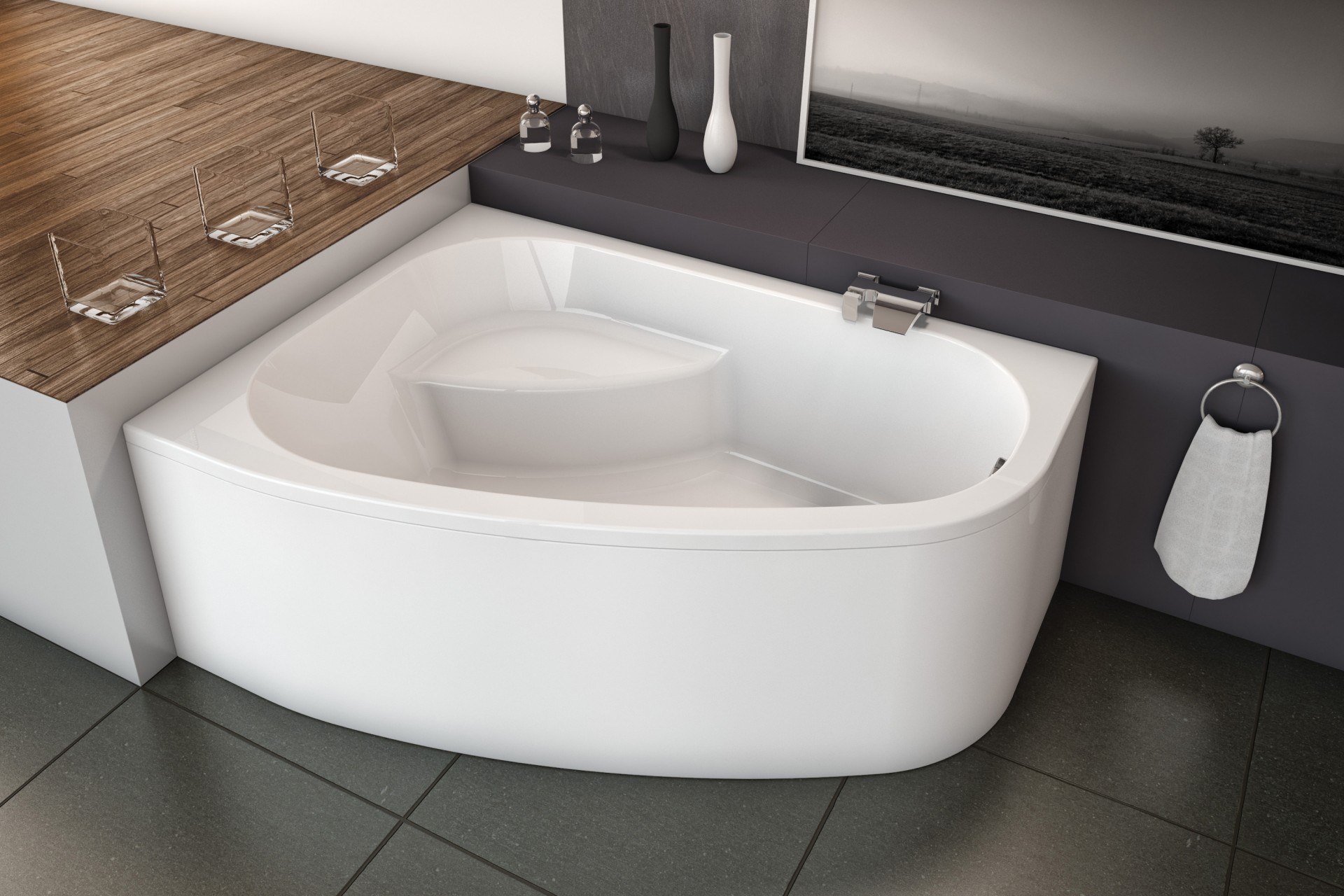 Акриловая ванна Kolpa-San Chad 00954  SUPERIOR Словения  - Вид №1