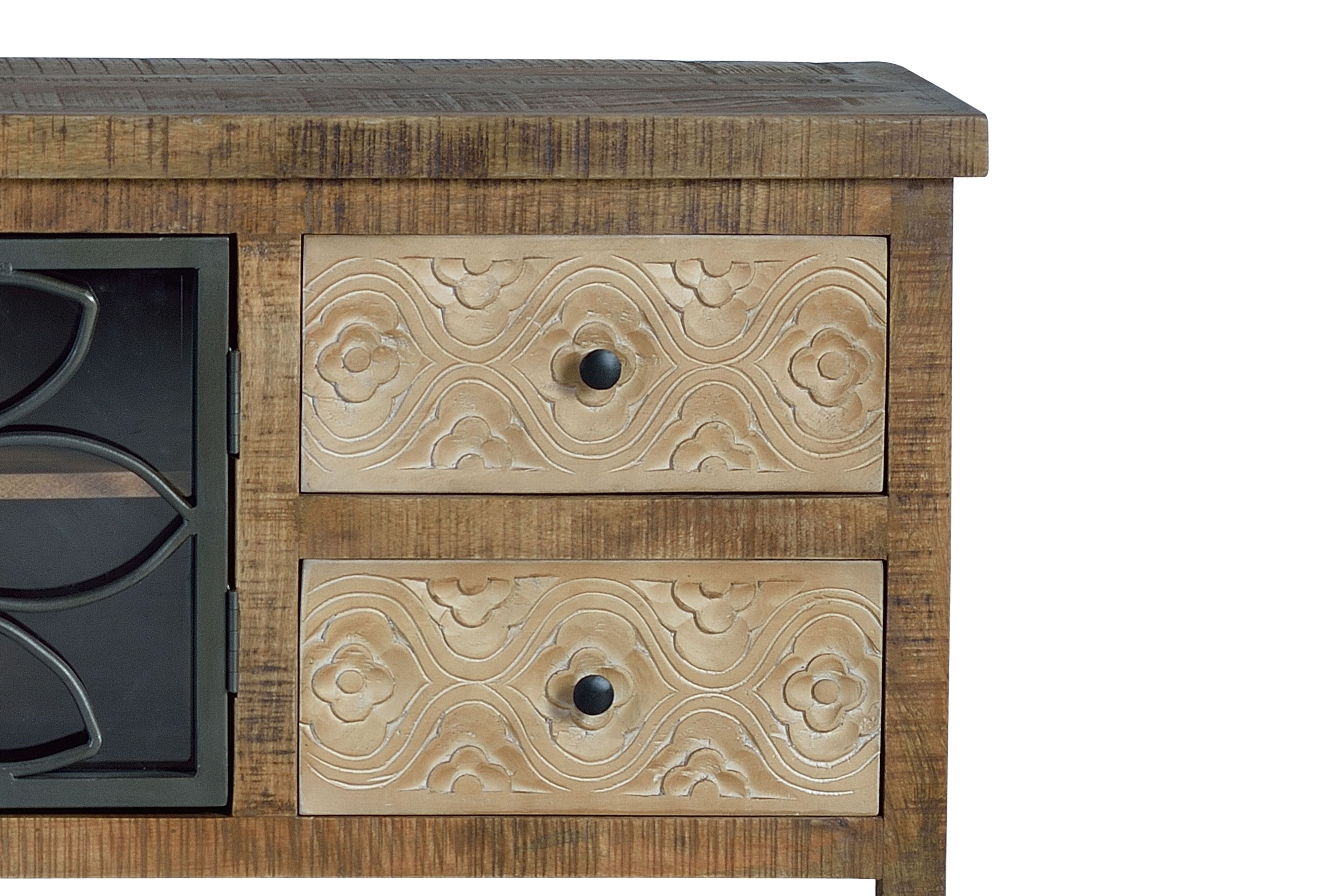 Шкаф для телевизора из манго с ящиками Giner y Colomer Broome ARCH-00148025 - Вид №5