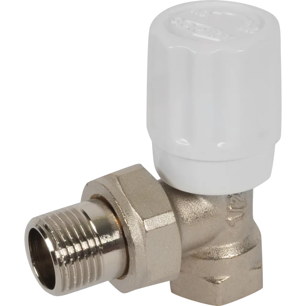 15053551 Вентиль для радиатора угловой Euros 1/2" латунь STLM-0005260 