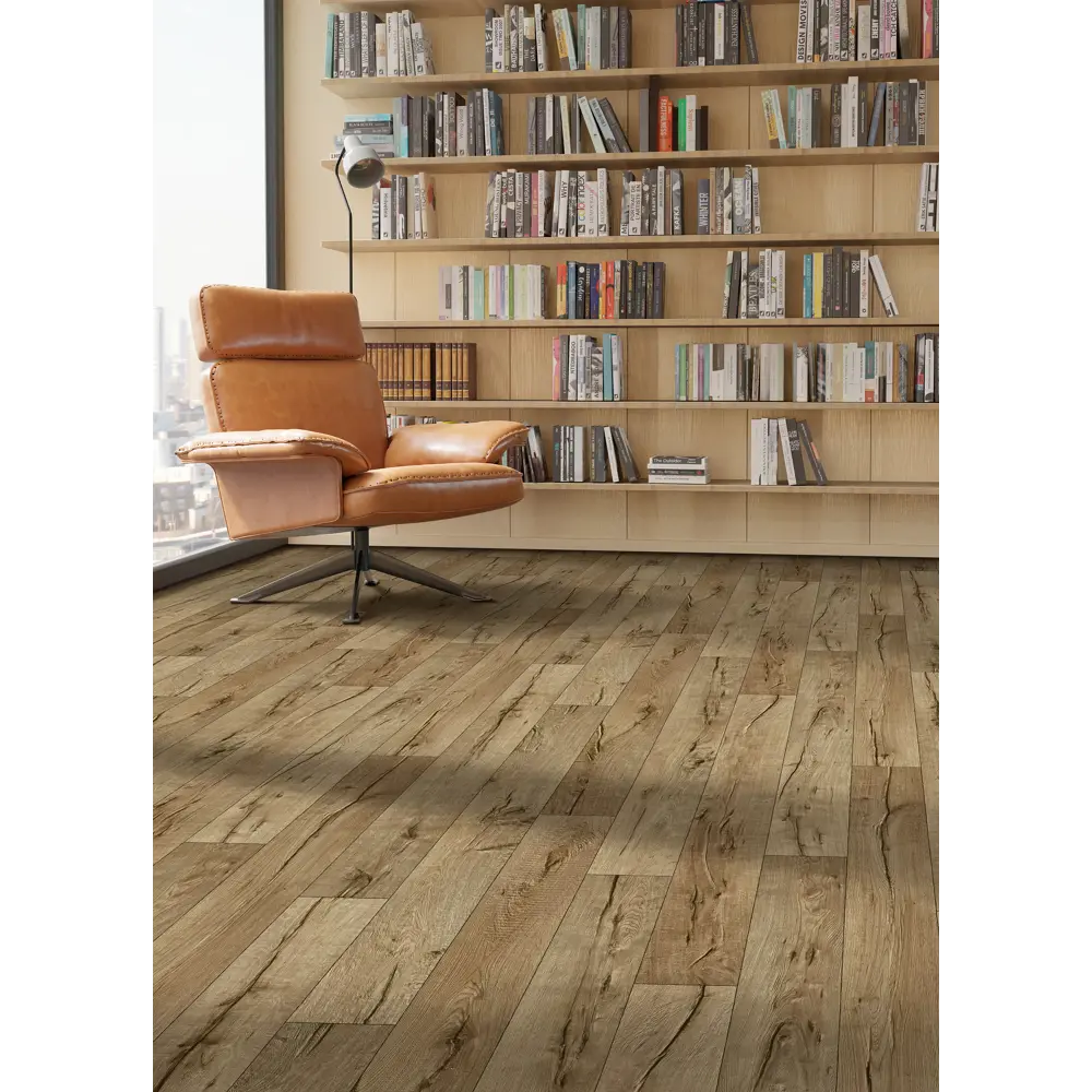 Линолеум полукоммерческий KREAFORTA «Фландрия» 32 класс 4 м коричневый под дерево 89436080 STLM-1584887 - Вид №5