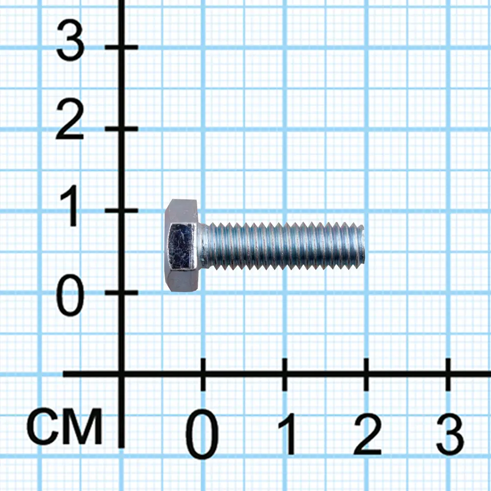 Болт DIN 933 8x20 мм оцинкованный 1 кг Santreyd STLM-2165162 - Вид №2
