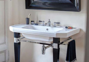 GH103173 Подвесная раковина настенная овальная Gentry Home  белая  - Вид №1