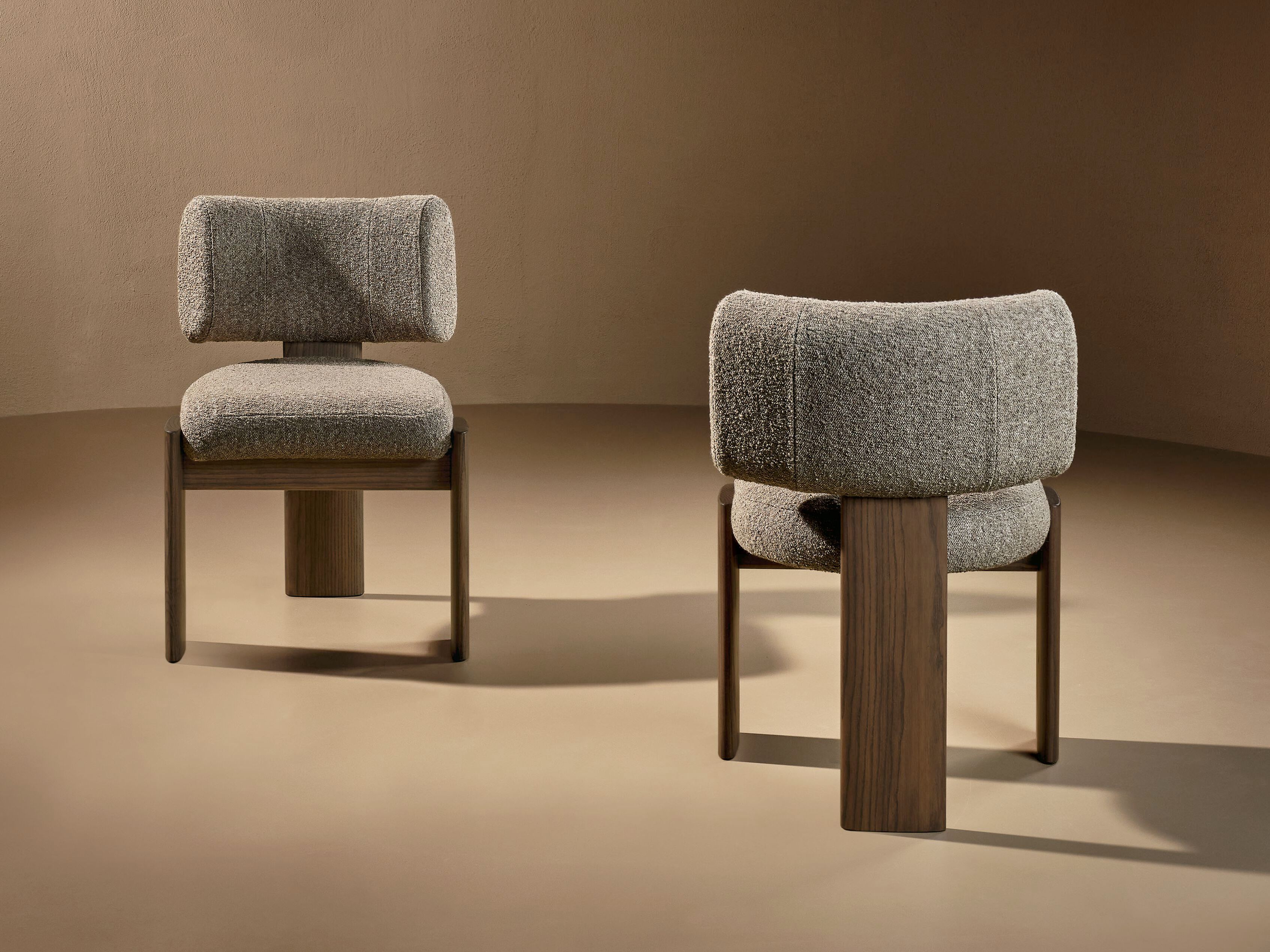 Мягкий стул с деревянным каркасом без подлокотников Naturedesign Главная ARCH-00119419 - Вид №2