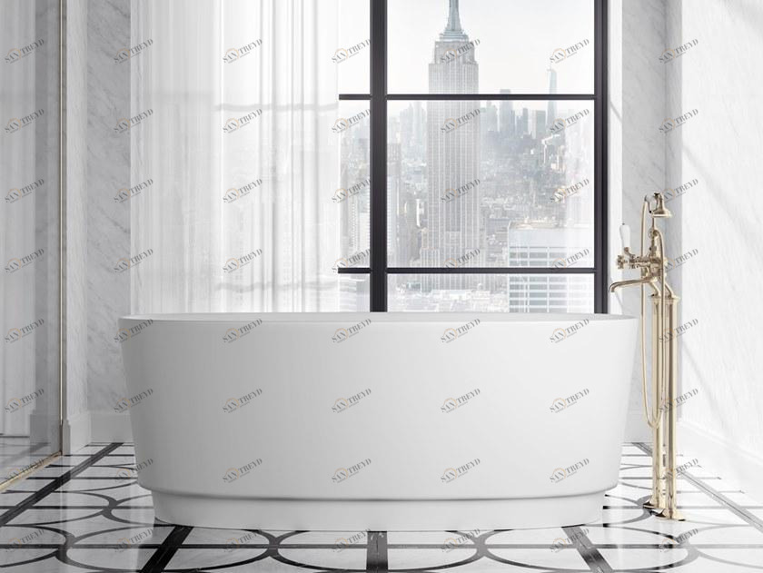 Devon&Devon Овальная ванна белого цвета tec plus sun-id-1380065