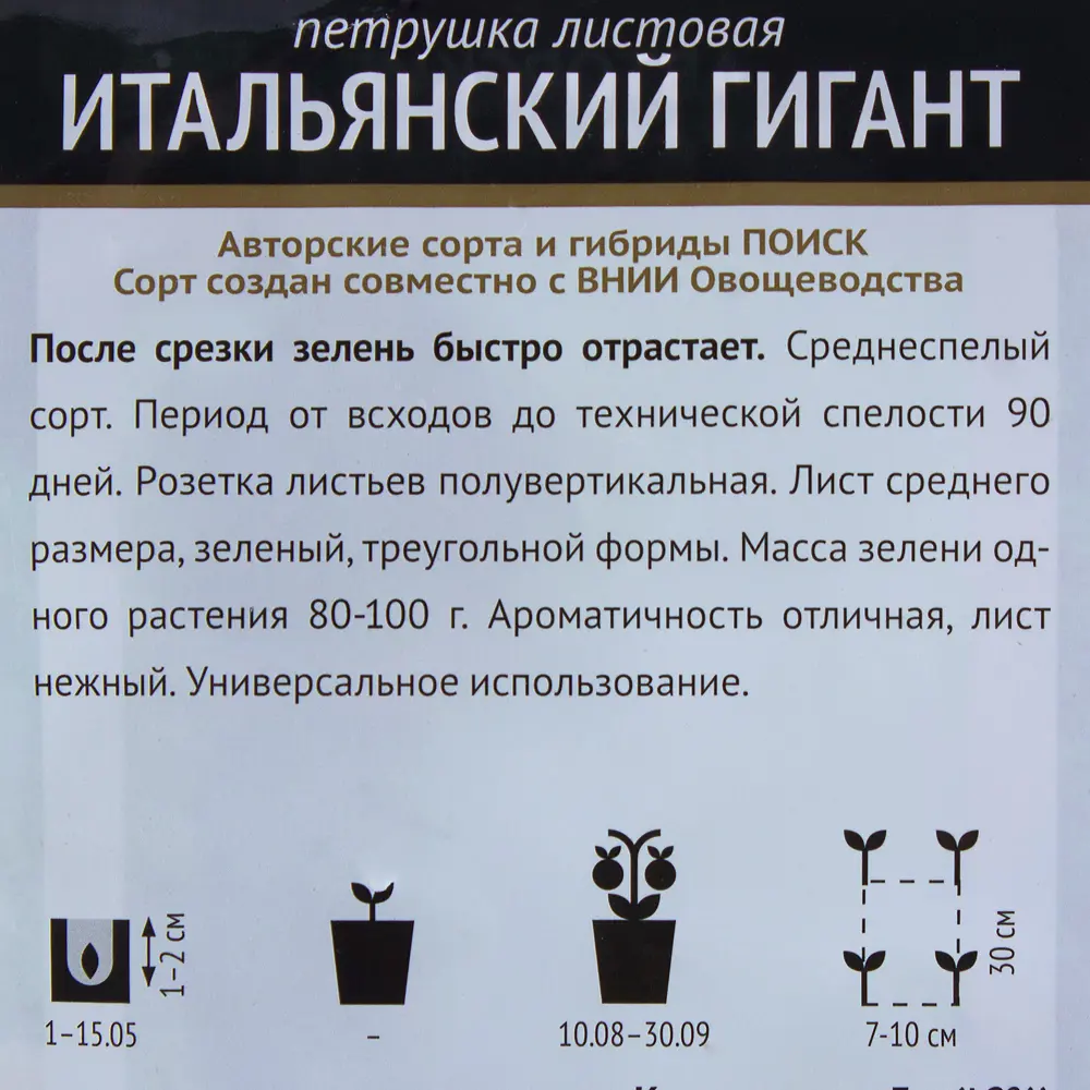 Петрушка Итальянский гигант от ПОИСК - ароматная зелень для кулинарии 17235009 STLM-0007760 - Вид №2