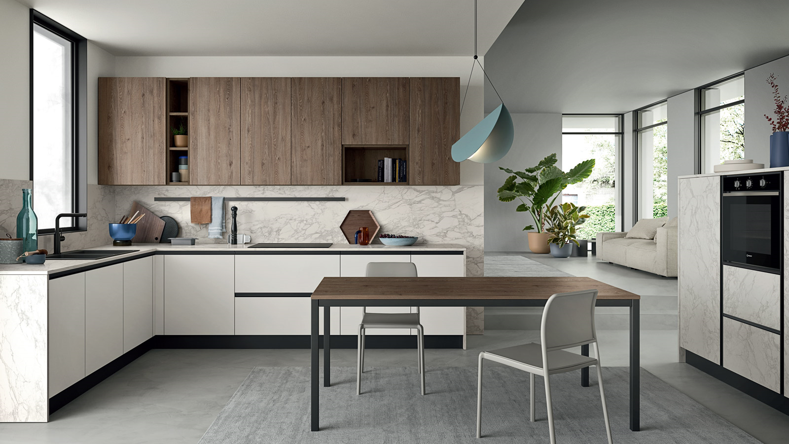 Easy 010  Кухонный гарнитур Ar-Due Colore matt 