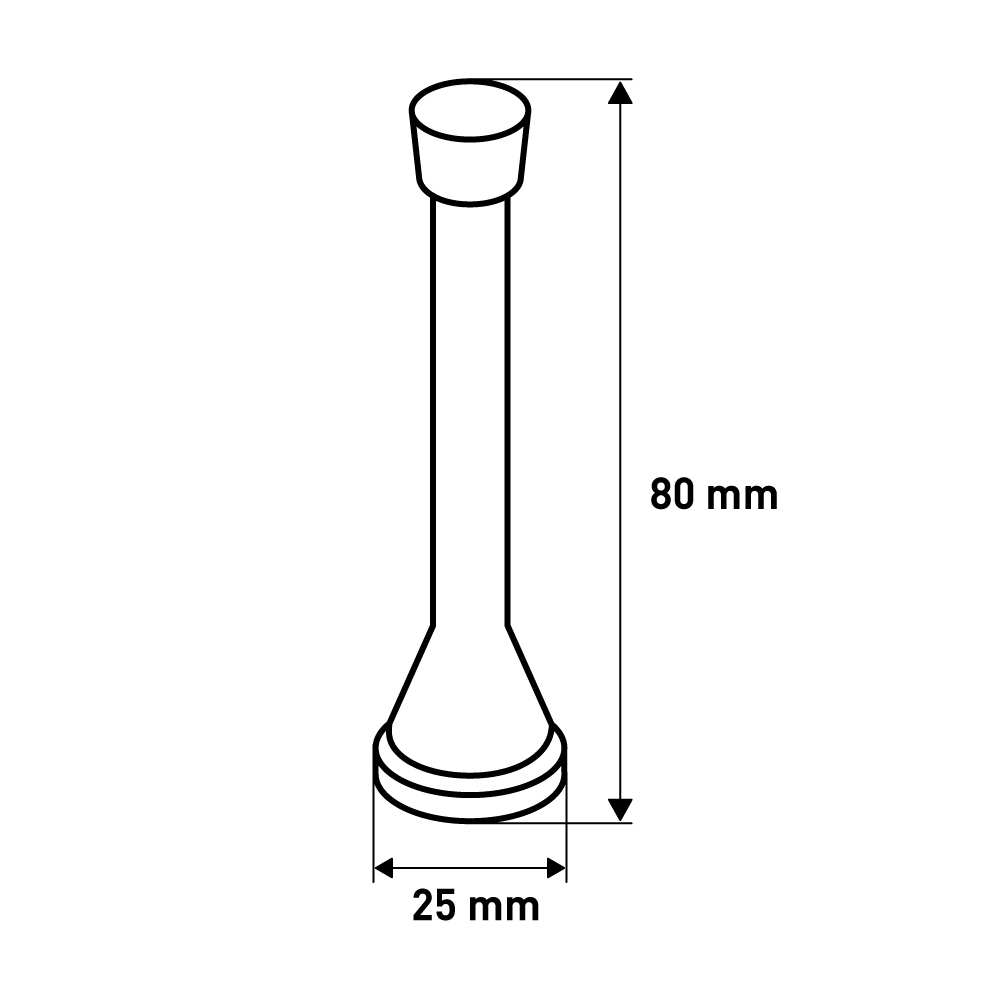 Настенный стопор , 25x25x80, золото LJPS0049 Public Steel Россия  - Вид №2