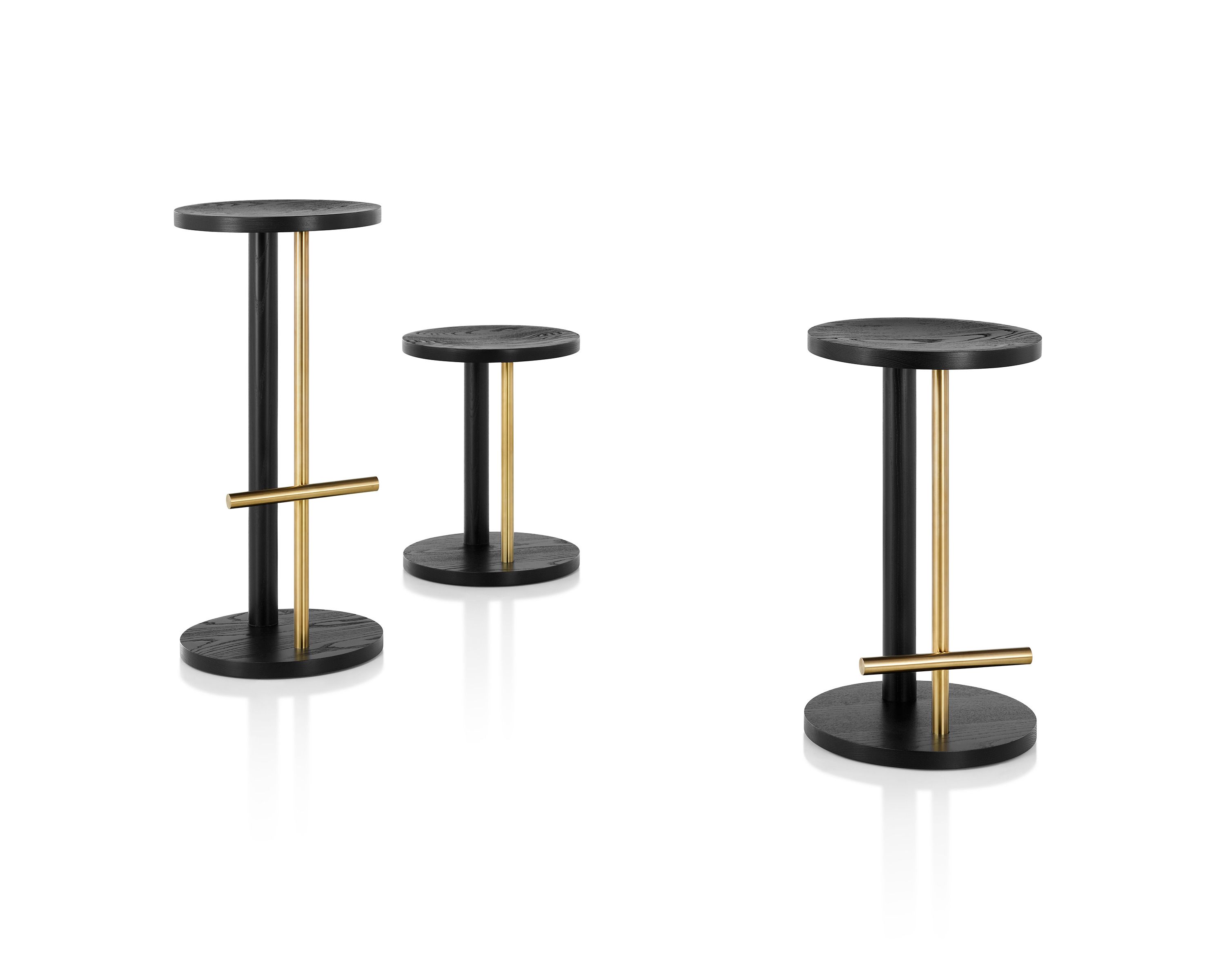 Высокий деревянный табурет с подставкой для ног Herman Miller ARCH-00026084 - Вид №8