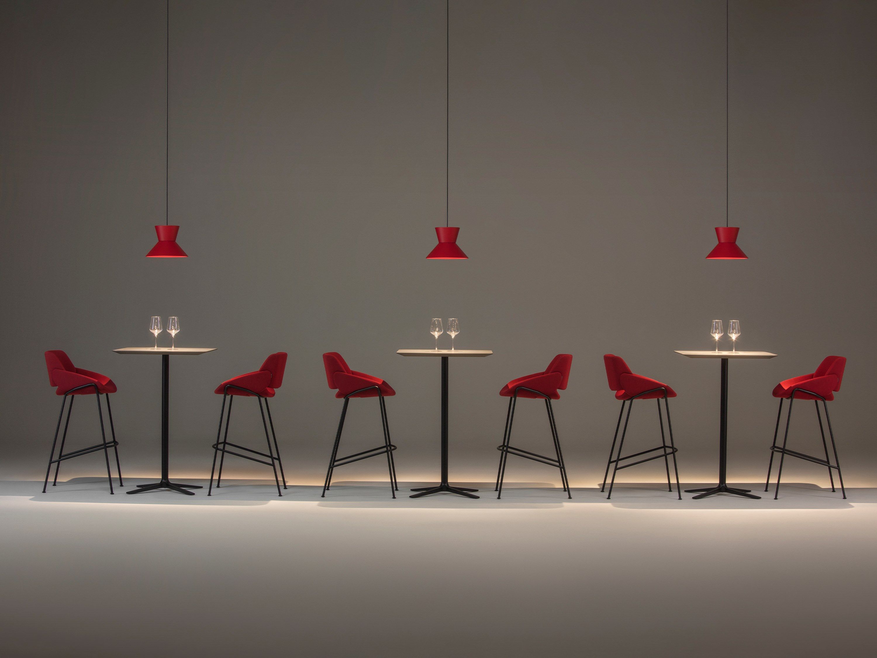 Тканевый барный стул с подставкой для ног prostoria Monk ARCH-00149560 - Вид №3