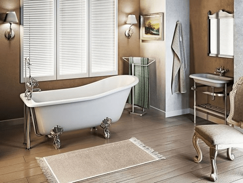 Ванна акриловая Harewood Slipper с ножками L1C Slipper Burlington E1, L1C - Вид №1