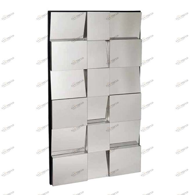 Зеркальное панно декоративное 152х84 см серебряное Mirror Clear DELIGHT COLLECTION ДИЗАЙНЕРСКИЕ 00-3882988 Серебро 