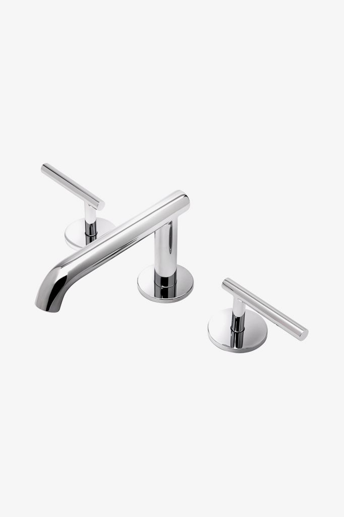 DBLS10 Низкопрофильный смеситель для унитаза с тремя отверстиями Decibel с металлическими ручками для унитаза Waterworks 