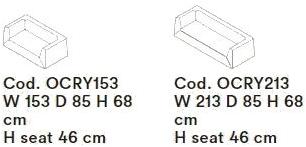 Tacchini Диван из ткани Crystal sun-id-1443958 - Вид №7