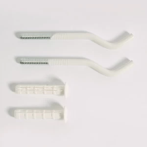 Комплект (2 шт) круглых штыревых пластифицированных кронштейнов TORIDO 9х195мм с дюбелями