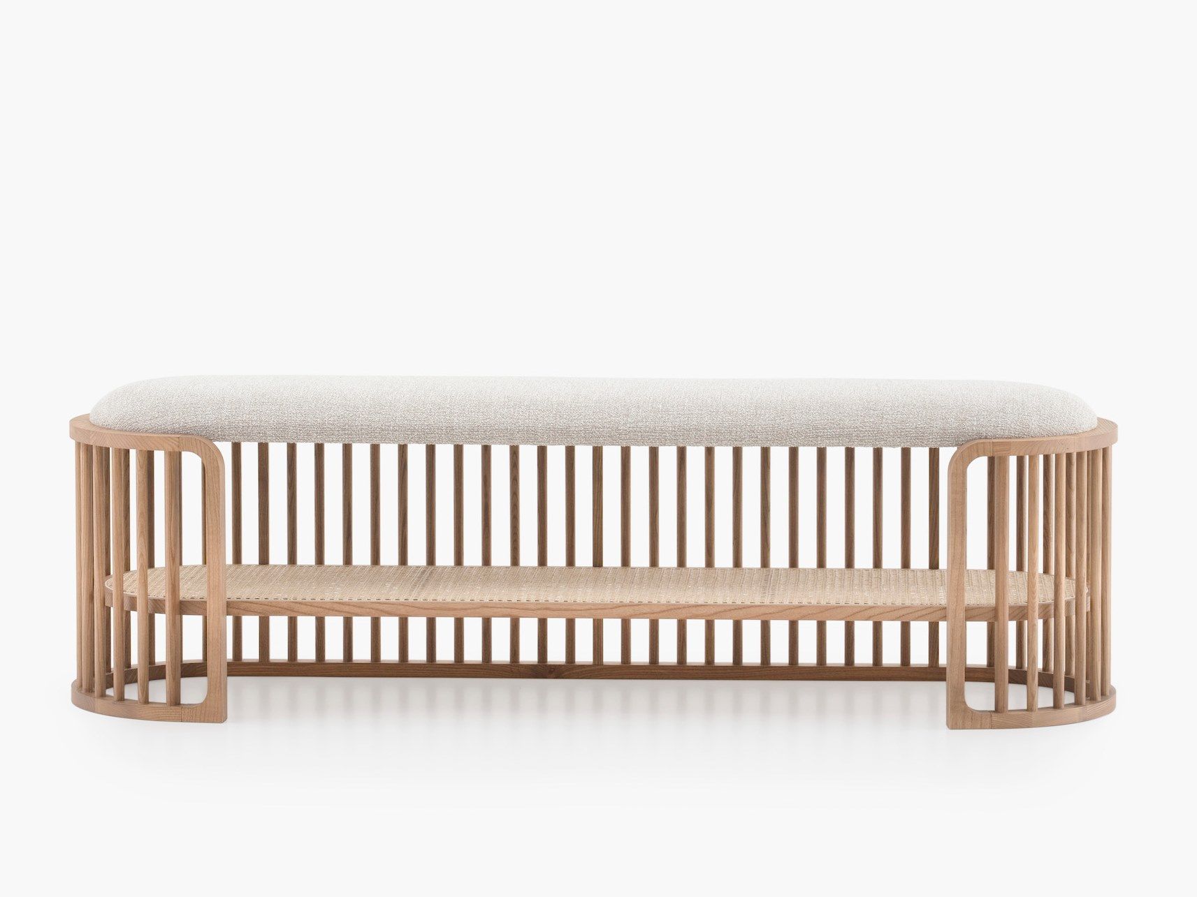 Деревянная мягкая скамейка Pianca Palù ARCH-00016532