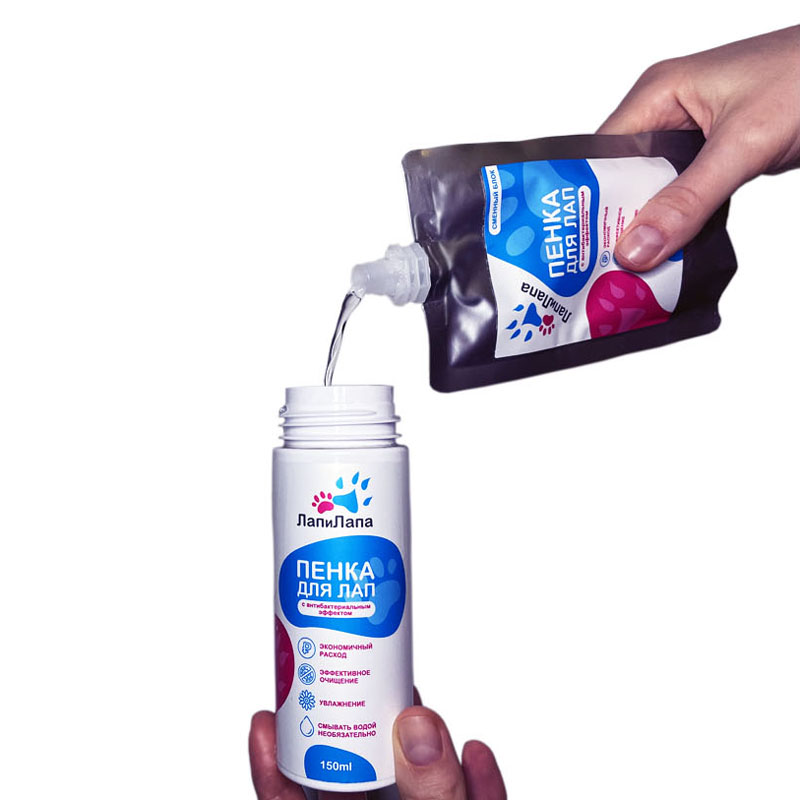 ПР0059056 Пенка для мытья лап сменный блок для флаконов 130мл ЛапиЛапа  - Вид №1