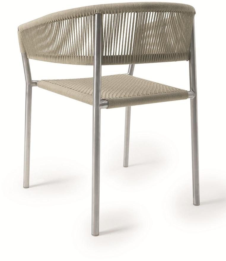 Ethimo Штабелируемый садовый стул из веревки Kilt Kisa00cg0 - Вид №7